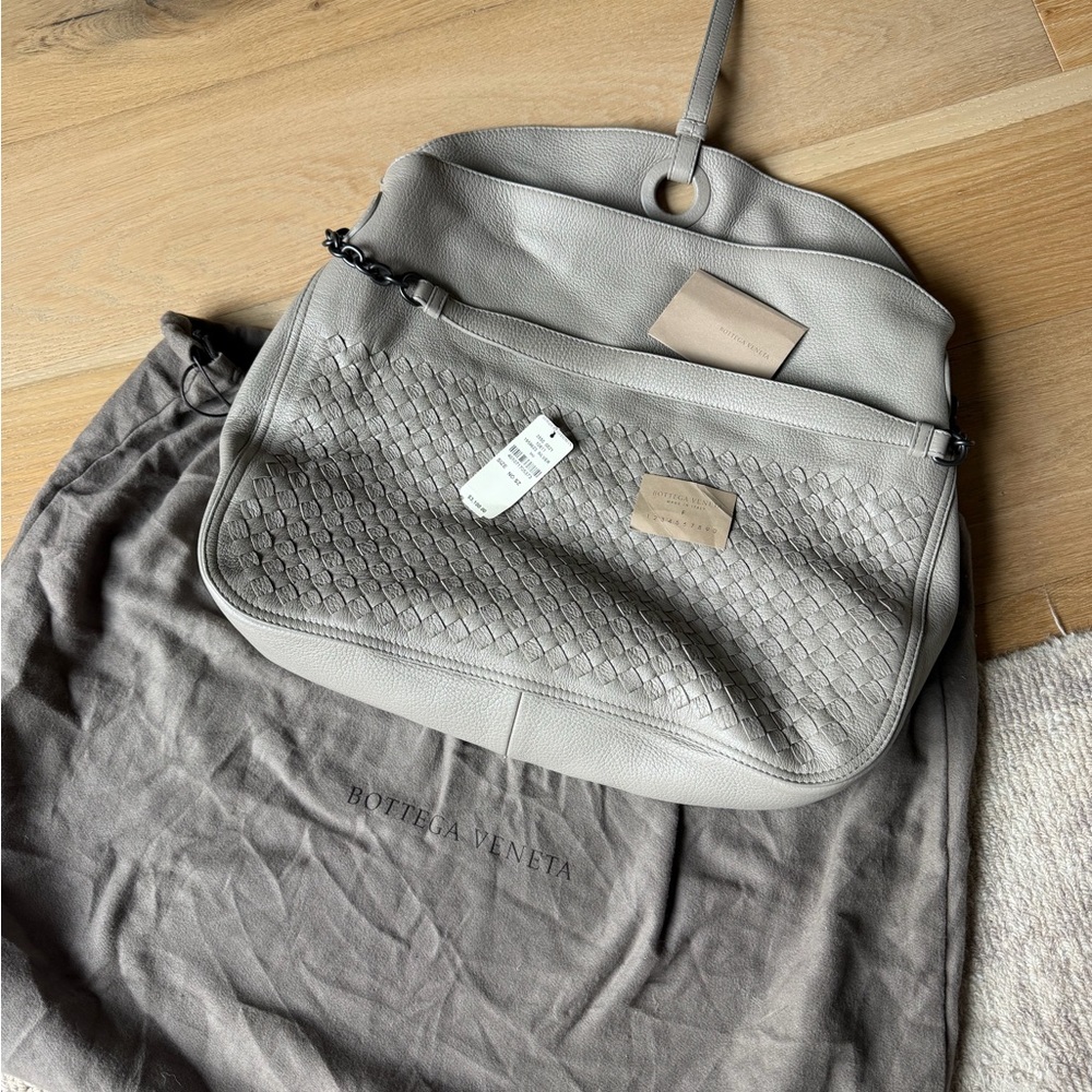 Bottega Veneta Large Leather Woven Bag